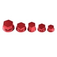 thumbnail image 2 of Decoración de la cubierta de la tapa del perno de la tuerca del tornillo de motocicleta Vevor 30 piezas rojo, 2 of 2