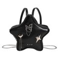 thumbnail image 1 of Bolso de hombro para estudiante con forma de estrella de gran capacidad, bolso de transporte sólido, bolso de viaje Kawaii ligero, mochila informal para chica, bolso impermeable, 1 of 9