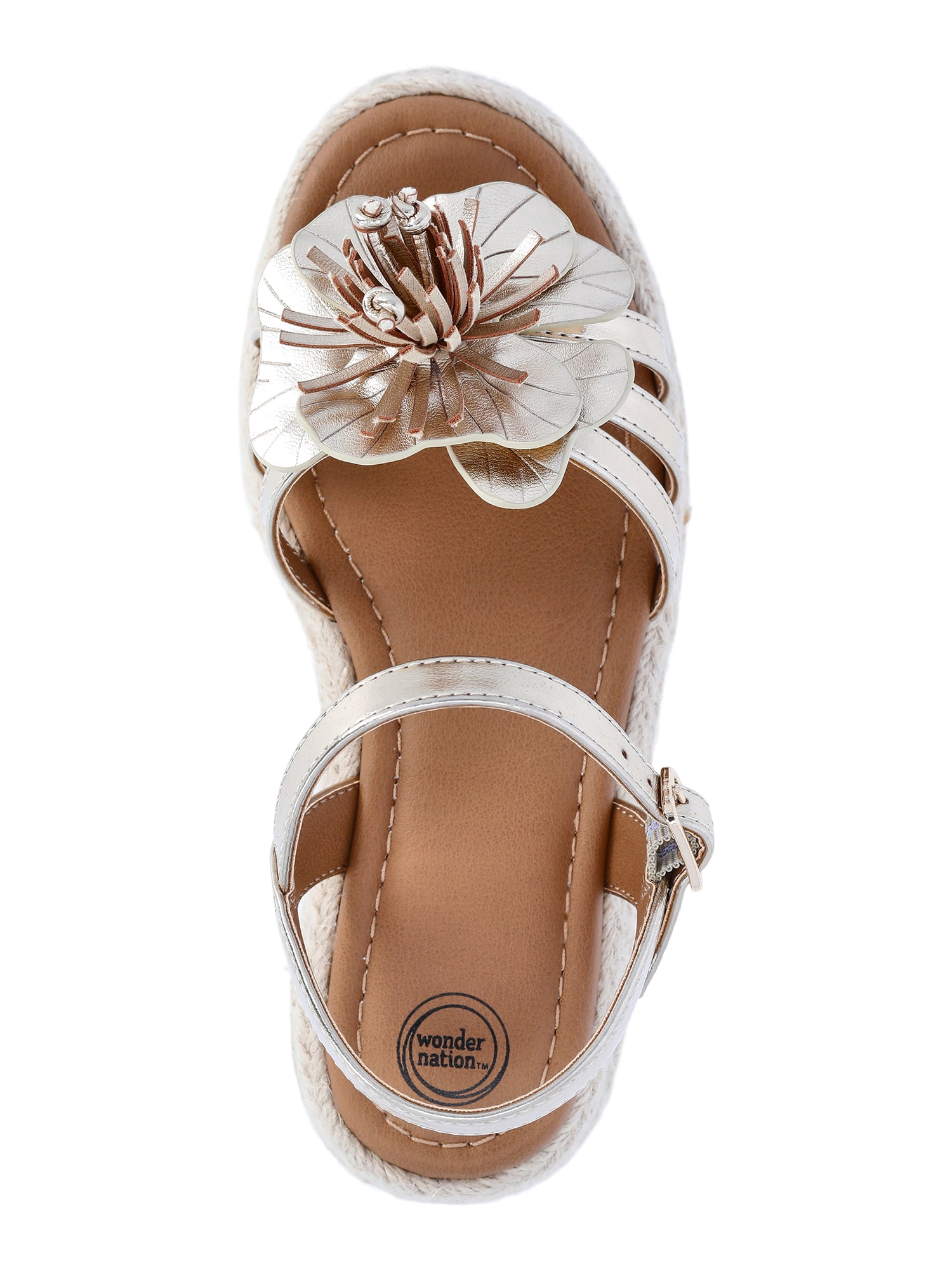 Wonder Nation Little Girls and Big Girls Mommy & Me Wedge Sandals