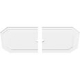 thumbnail image 4 of Ekena Millwork CMP36X18ED2-02000 2 in. ID x 12.5 in. Rectangle Emerald Architectural Grade PVC Contemporary Ceiling Medallion - 2 Piece, 4 of 4