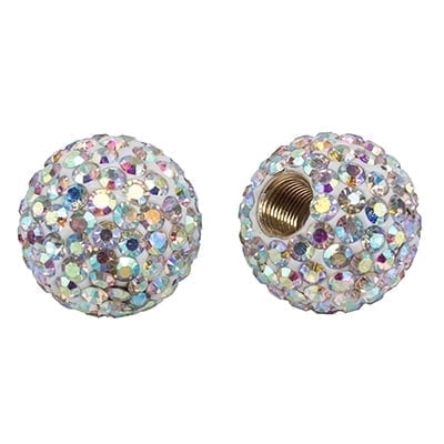 Cruiser Candy Bling Rhinestone Crystal Bicycle Tire Valve Stem Caps. Covers for Where The Air Goes! Bicycle, E-Bike, Motorcycle, Car, Truck, SUV, ATV, Golf Cart Bling - Aurora Borealis