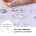 thumbnail image 3 of MasteelfCA 7Pcs Simple Fashion Finger Ring Creative Vintage Ring Versatile Finger Decor, 3 of 8