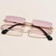 thumbnail image 3 of de Sol Sin Montura, Lentes Tintadas, Sin Marco, Lente Rosa Patas Doradas Hugo gafas de sol sin montura, 3 of 10