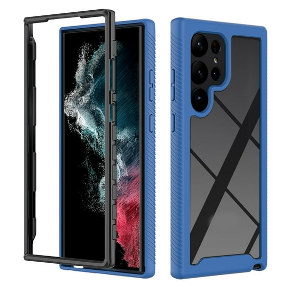 For Samsung Galaxy S23 Ultra 5G Two-layer Integrated Transparent TPU   PC Protective Phone Case For Samsung Galaxy S23 Ultra 5G