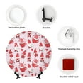 thumbnail image 4 of Gaeub Valentine Gnomes Print Ceramic Plate,Dinner Plates,Bone China Decorative Plates with Display Stand,Art Ceramic Ornaments for Wall Hanging Decoration-10in, 4 of 6