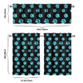 thumbnail image 6 of Kitchen Curtains 36 Inch Short - 3 Panel Set with Cute Cat Paw Pattern, Rod Pocket Window Curtain, 100% Polyester for Pet Lovers Farmhouse, Cafe, Kitchen, Bedroom, Easy Wash, 6 of 6