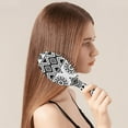 thumbnail image 3 of Floral Hippie Pattern Hairbrush - Gentle Paddle Brush for Women, 3 of 5
