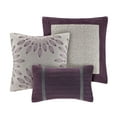 thumbnail image 5 of Home Essence Dakota 7-Piece Microsuede Comforter Set, Purple, Cal King, 5 of 12