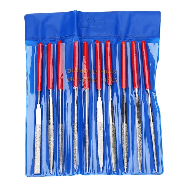 Limas para ranuras, 10 piezas, juego de limas para cejuelas de guitarra, diseño personalizado