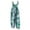 Green, variant on Tnhcen Women's Printed Sleeveless Denim Romper - Two Pockets Slubbed Linen 100% Polyester - Casual Overalls for Women S-5XL