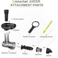thumbnail image 4 of Masticating Juicer Attachment for All Kitchen Aid Stand Mixers, Easy to Clean Slow Juicing Parts, Cold Press Accessories for Fruits & Vegetables, Mach, 4 of 6