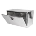 thumbnail image 4 of 30 Inch Heavy Duty Aluminum Truck Tool Box, Diamond Plate Waterproof Square Truck Storage Organizer Chest with T-Handle Lock and Key for Pick Up Truck Bed, RV Trailer, Silver, 4 of 6