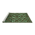 thumbnail image 2 of Ahgly Company Machine Washable Indoor Rectangle Abstract Turquoise Blue Modern Area Rugs, 2' x 3', 2 of 4