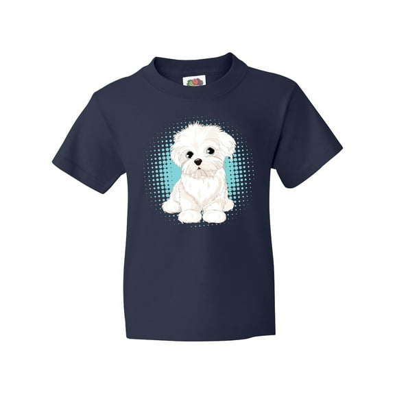 Inktastic Maltese Puppy Dog Youth T-Shirt