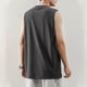 thumbnail image 4 of pstuiky Camisetas sin mangas para hombre, Camisola deportiva informal de cuello redondo y alta elasticidad de color liso para hombre Camisas para hombres xxl, 4 of 7