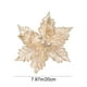thumbnail image 4 of Decoración De Telas Adorno floral de tela color champán dorado de 20 cm con tallo de 15 cm para arreglos florales de árbol de Navidad y decoración de fiestas navideñas. Pieza única. Rkxzt, 4 of 8