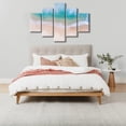 thumbnail image 4 of TISHIRON 5PCS Framed Beach Theme Canvas Wall Art Set,50"x24" Beach Landscape Wall Canvas Art Decor, 4 of 7