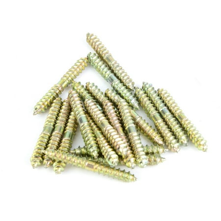 

2024 20pcs 5*40mm Dowel Screw Woodworking Furniture Connector Double Ended Screw