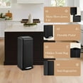 thumbnail image 5 of 8-Gallon/30L Stainless Steel Kitchen Trash Can, Fingerprint-Proof with Removable Inner Bucket, Soft Close Lid & Step Pedal for Dining Room, Bathroom, 5 of 7