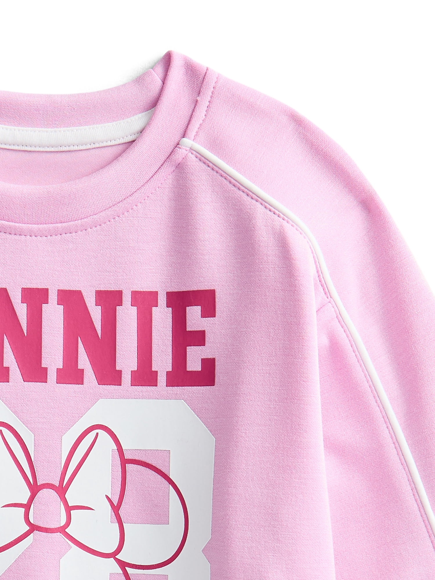 Minnie Mouse Toddler & Big Girls Active Graphic Sweatshirt with Long Sleeves, Sizes 12M-12