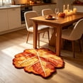 thumbnail image 6 of Fall Maple Leaf Shaped Area Rug,Embossed Vein Autumn Floor Mat,Irregular Leaf‑Shape Floor Carpet for Entryway Living Room Harvest Season Home Decoration,24"x16", 6 of 6