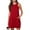 A63 Red, variant on Xdegoge s In Alls Mini Dresses for Women Summer Sleeveless Casual Dresses Eyelet Crew Neck Vacation Beach Cover Up T-Shirt Dress Fashion Loose Tank Dresses with Pockets
