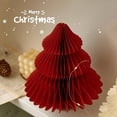 thumbnail image 4 of Dserfhy Honeycomb Paper Christmas Tree 3D Foldable Accordion Xmas Tree Winter Tabletop Centerpiece for Holiday Dinner Table Indoor Home Decor, 4 of 8
