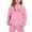 Pink, variant on lnmuld Two Piece Outfits Girls Letter Print Hooded Sweatshirt Outfit Set Stylish Everyday Wear Comfortable Casual Kids Apparel Solid Color Size:15-16 Years