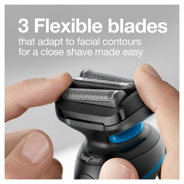 Braun Series 5 5049cs Electric Shaver, Wet & Dry, Easy Clean, Blue