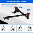 thumbnail image 6 of Kitchen Pot Filler Faucet Wall Mount,Brass Folding Stretchable with Swing Arm Single Hole Two Handles, 6 of 9