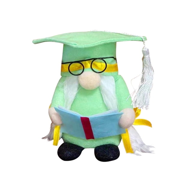 TIELUTT Graduation Grad Swedish Tomte for Graduation Decorations Green Figurine Class Of Party Table Home
