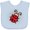 AE-Light Blue, variant on Inktastic Ladybug Lover Girls Baby Bib