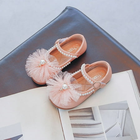 

Little Girls Big Girls Matte Mesh Daisy Flower Pearl Mary Jane Shoes W374 Sizes 6.5C-4Y