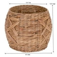 thumbnail image 2 of Household Essentials X-Weave Round Wicker Floor Basket, 2 of 7