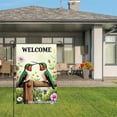 thumbnail image 3 of Welcome Hummingbirds On Wooden Fence Garden Flag For Home Outdoor Garden Yard Decor 12x18 Inch, 3 of 5