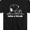 thumbnail image 3 of Peanuts - Take A Break - Toddler & Youth Short Sleeve Graphic T-Shirt, 3 of 6