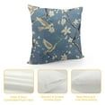 thumbnail image 4 of JEUXUS  Crane Throw Pillow Case Cushion Covers Flying Bird Flower Blue White for Couch Bed Sofa Car Waist, 4 of 5