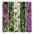 thumbnail image 3 of Ambesonne Flower Shower Curtain, Blooming Bouquet Romance, 69"Wx84"L, Green Violet, 3 of 5
