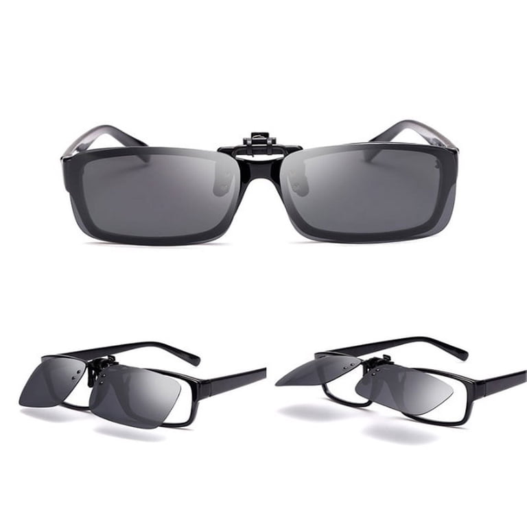 Polarized Clip-on Flip Up Sunglasses for Glasses TAC Lenses Amazon.com: WANGLY Polarized Unisex Clip on Flip up  main image 4
