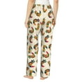 thumbnail image 3 of Uemuo Boho Chicken Pattern Women's Wide Leg Palazzo Lounge Pants with Pockets Light Weight Loose Comfy Casual Pajama Pants-Large, 3 of 9