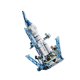 thumbnail image 4 of Juego de bloques de construcción de cohetes espaciales, ciencia educativa, exploración espacial, juguetes de cohetes para niños, regalo de cumpleaños, azul, 4 of 5