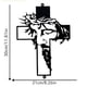 thumbnail image 1 of Cruz de metal para pared | Decoración religiosa para pared | Decoración sagrada para el hogar | Símbolo espiritual para sala de estar, dormitorio y jardín, 1 of 1