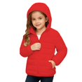 thumbnail image 6 of XIMIN Kids Coat Girls Boys Warm Quilted Puffer Jacket Travel Jackets Lightweight Long Sleeve Packable Fall Winter Outerwear Coats Cozy Tween Trendy Clothes, 6 of 9