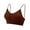Caramel, variant on Luxtrada V Neck Cami Bra Bralettes for Women Padded Seamless Bralette (Black,M)