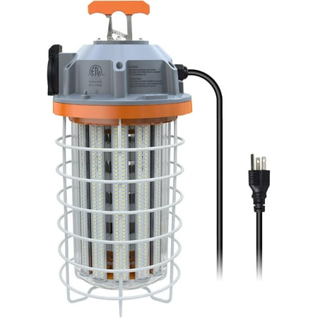 

LED Temporary Work Light 150W Daylight White 5000k 24250 LumeJSTCL Led High Bay CoJSTCLtruction Lights with HookPortable Link-able Durable LED Job Site Lighting for Indoor and Outdoor Area Lighting