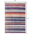 thumbnail image 2 of 3â€™ x 5â€™ Multicolor Irregular Striped Area Rug, 2 of 7