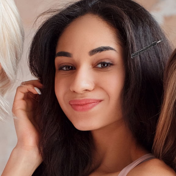 BESTYASH 2pcs Bobby Pins Hair Clip Styling Accessories For Women Wedding Party Black