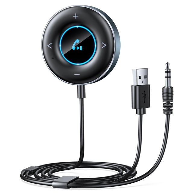 Adaptador AUX Bluetooth RIWUSI para coche, receptor Bluetooth 5.3