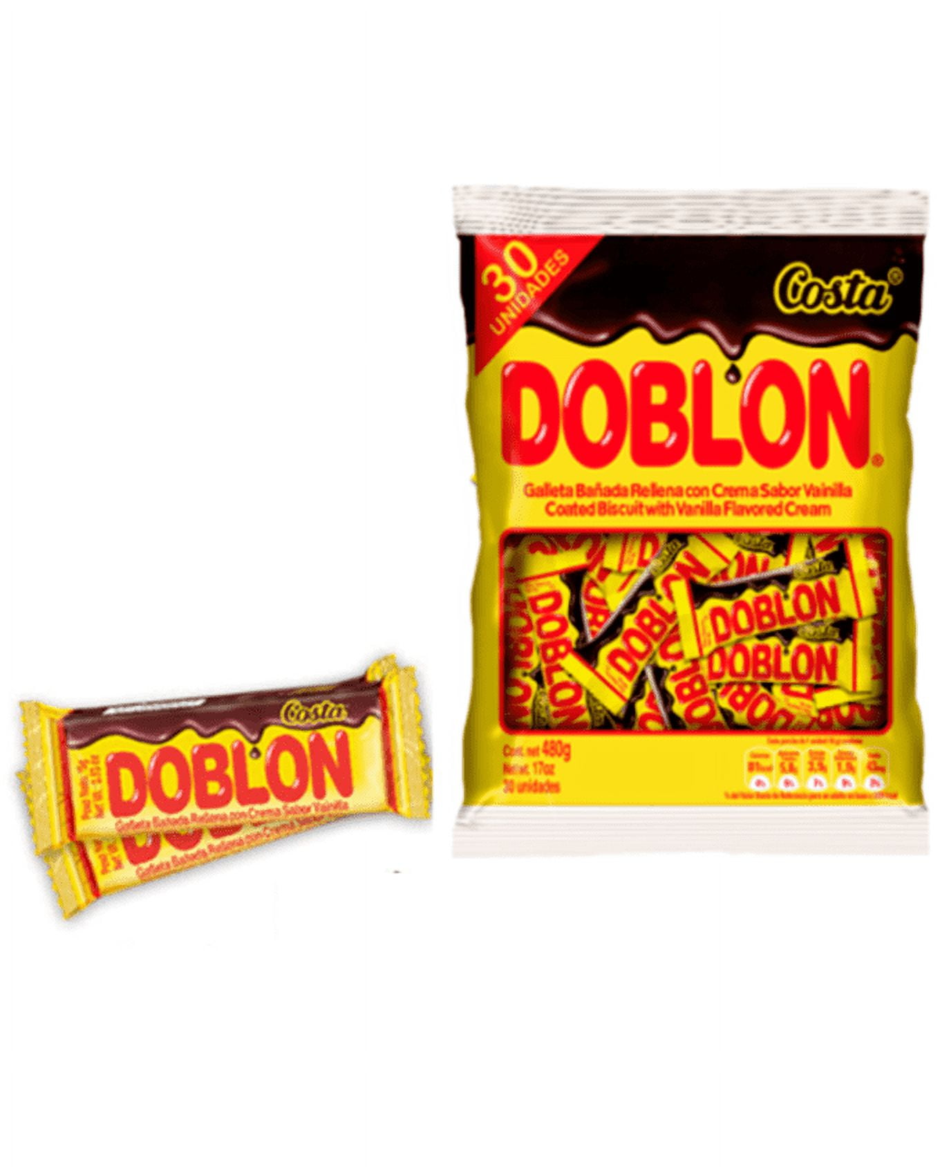 Costa Doblon Chocolate Coated Biscuit with Vanilla Cream - 30 units