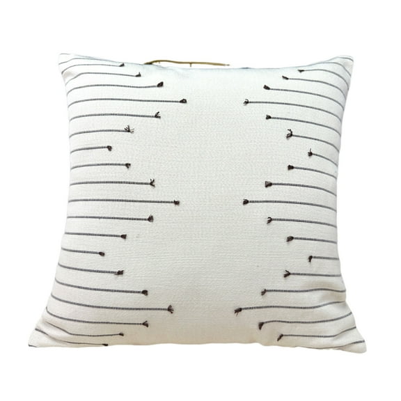 Dtchengua 18x18 Inches Geometric Three-dimensional Pillow Cover With Cotton And Linen Tassel Headboard Pillowcase Throw Pillows